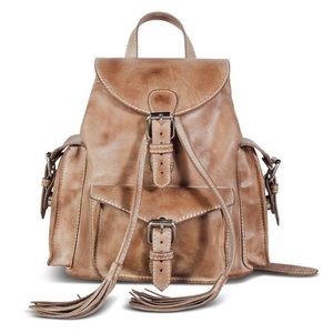 COPY - Freebird Small Mini Leather Backpack In Beige